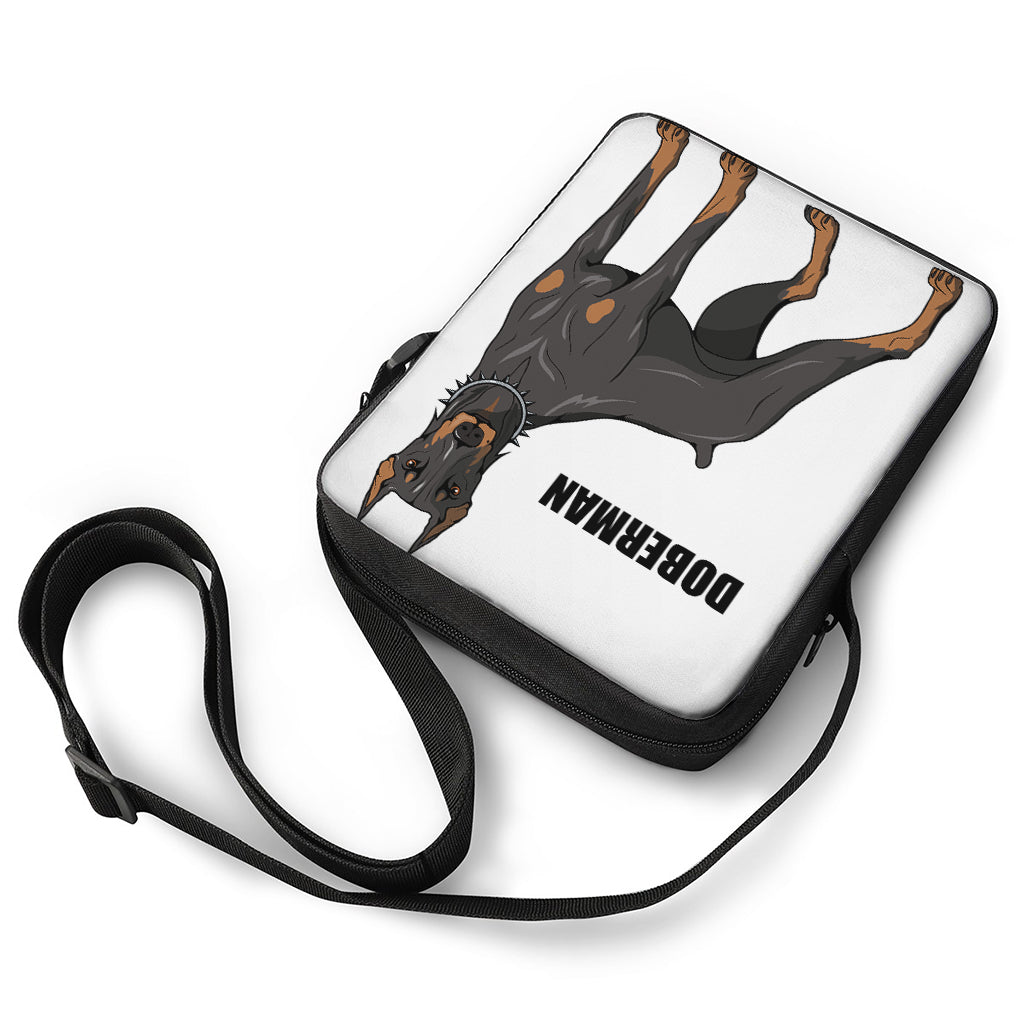 Doberman Pinscher Print Rectangular Crossbody Bag