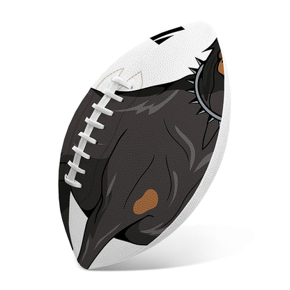 Doberman Pinscher Print Rugby Ball