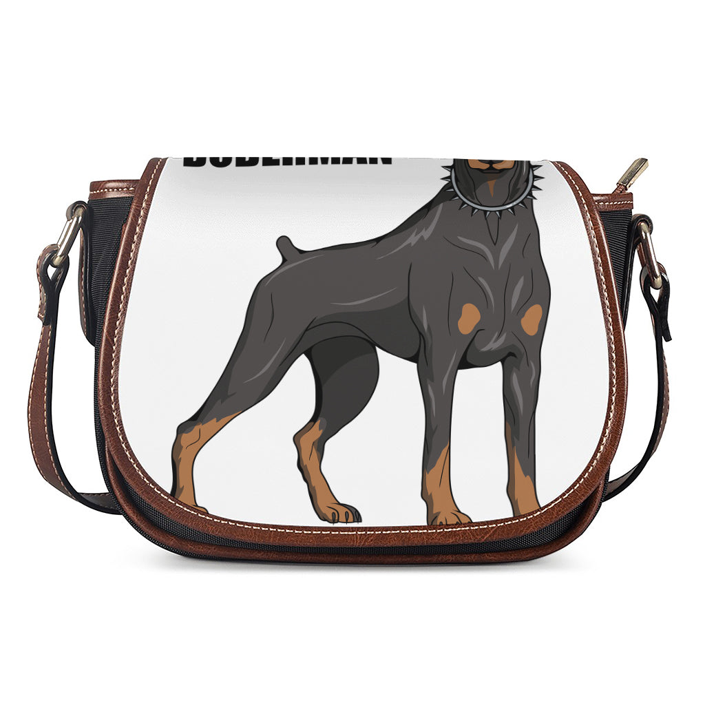 Doberman Pinscher Print Saddle Bag