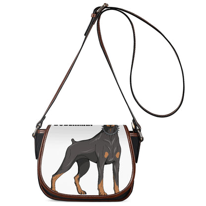 Doberman Pinscher Print Saddle Bag