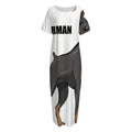 Doberman Pinscher Print Short Sleeve Long Nightdress