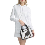 Doberman Pinscher Print Shoulder Handbag