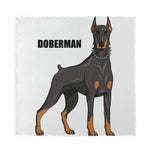 Doberman Pinscher Print Silk Bandana
