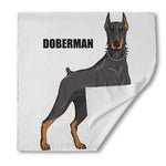 Doberman Pinscher Print Silk Bandana