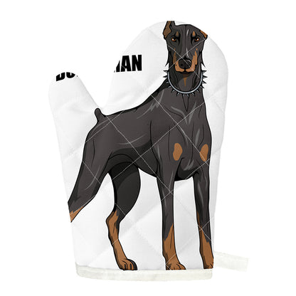 Doberman Pinscher Print Single Oven Mitt