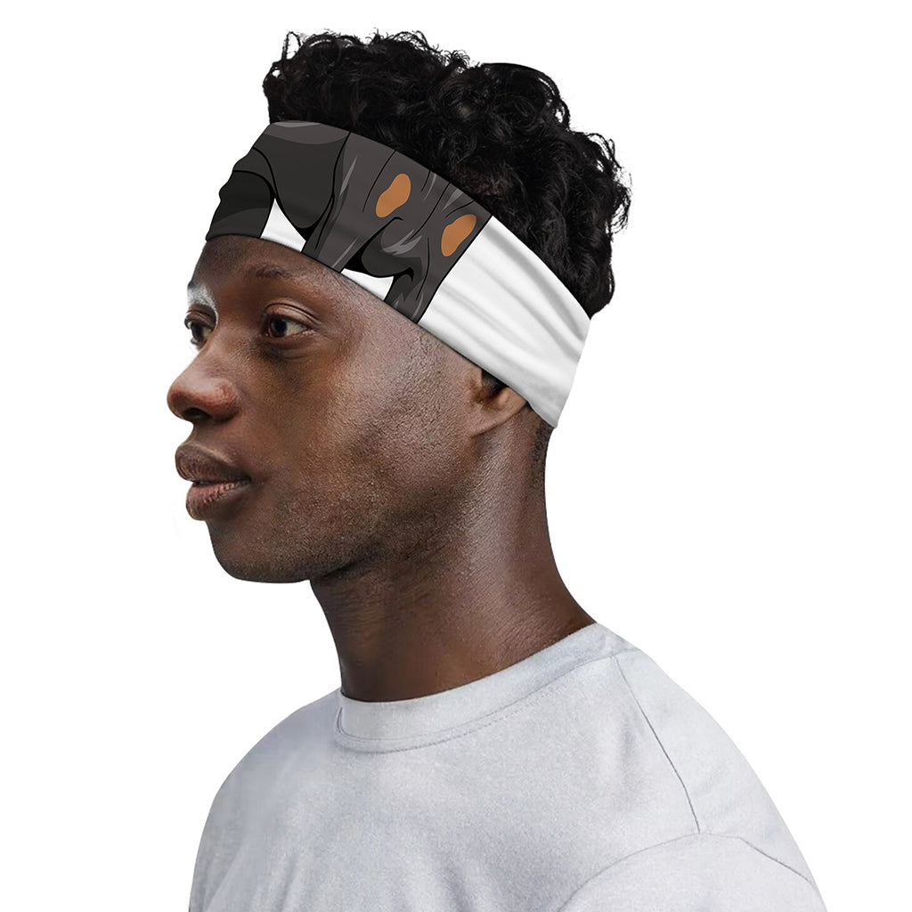 Doberman Pinscher Print Sports Headband