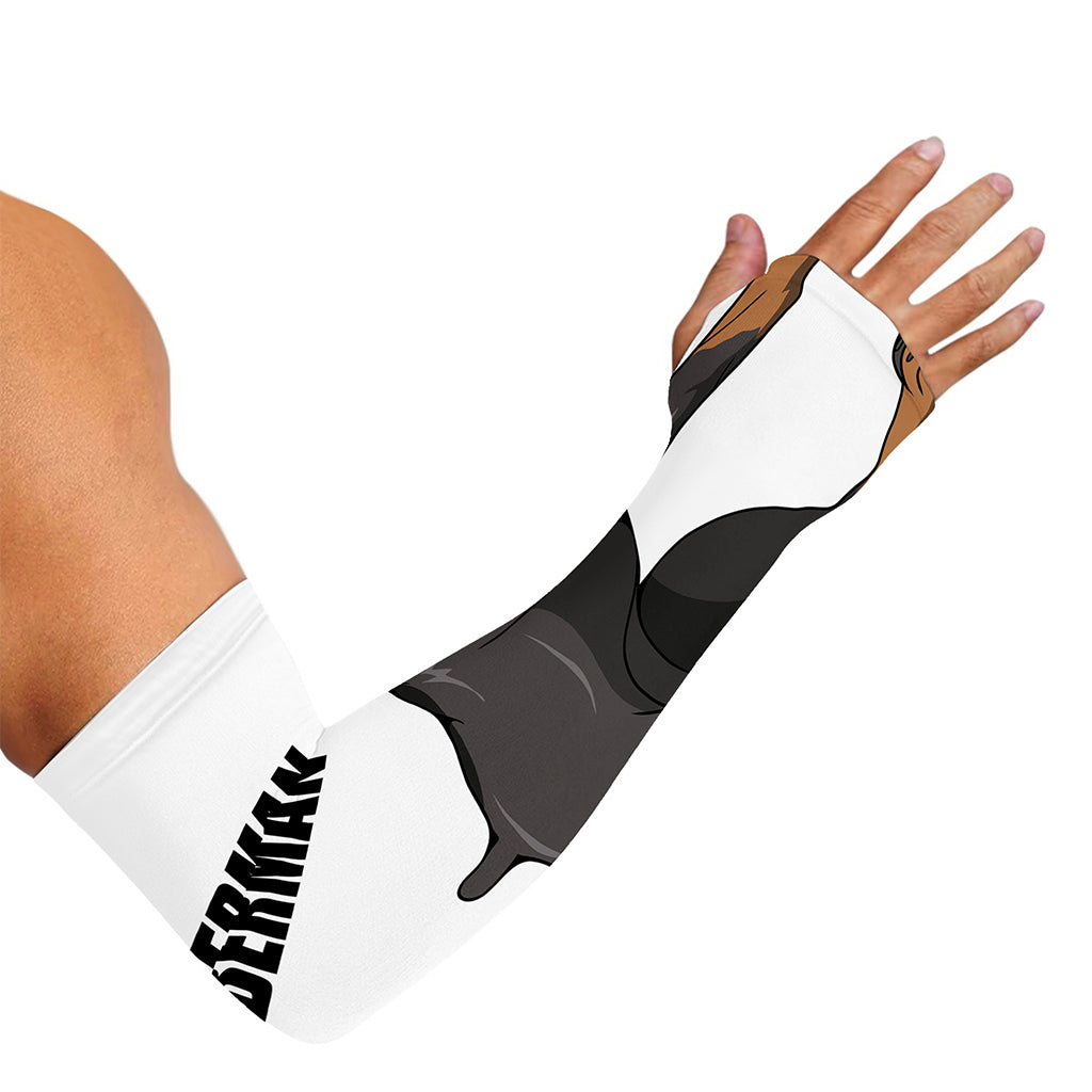 Doberman Pinscher Print Sun Protection Arm Sleeves