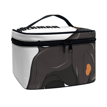 Doberman Pinscher Print Travel Makeup Bag