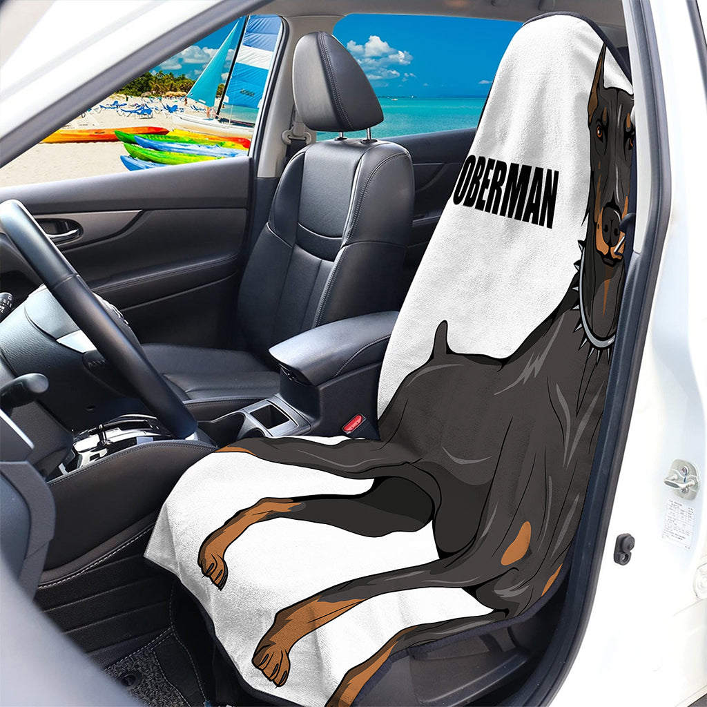 Doberman Pinscher Print Waterproof Car Seat Cover