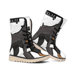 Doberman Pinscher Print Winter Boots