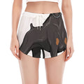 Doberman Pinscher Print Women's Split Running Shorts
