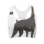 Doberman Pinscher Print Women's Sports Bra