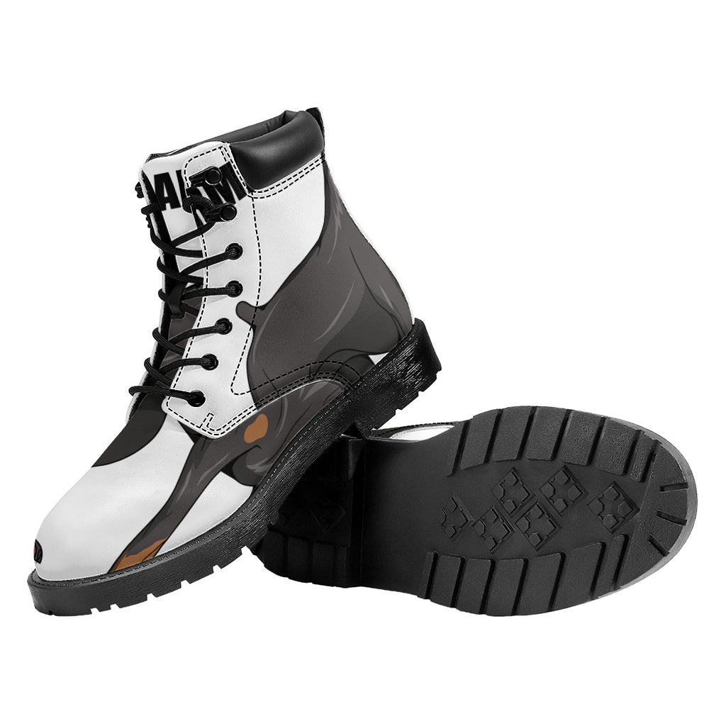Doberman Pinscher Print Work Boots
