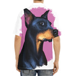 Dobermann Portrait Print Aloha Shirt