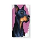 Dobermann Portrait Print Baby Crib Sheet