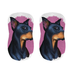 Dobermann Portrait Print Bar Stool Covers
