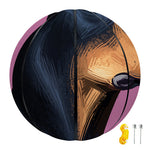 Dobermann Portrait Print Basketball