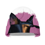 Dobermann Portrait Print Beanie