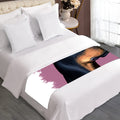 Dobermann Portrait Print Bed Runner