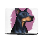 Dobermann Portrait Print Bifold Wallet