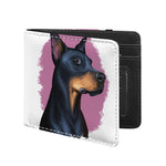 Dobermann Portrait Print Bifold Wallet