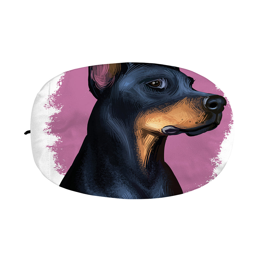 Dobermann Portrait Print Car Side Mirror Covers