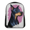 Dobermann Portrait Print Casual Backpack