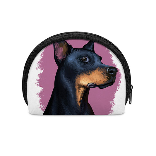 Dobermann Portrait Print Coin Purse