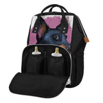 Dobermann Portrait Print Diaper Bag