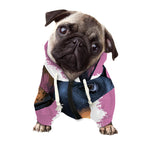 Dobermann Portrait Print Dog Zip Up Hoodie