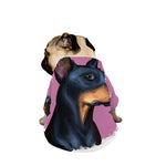 Dobermann Portrait Print Dog Zip Up Jacket