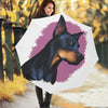 Dobermann Portrait Print Foldable Umbrella