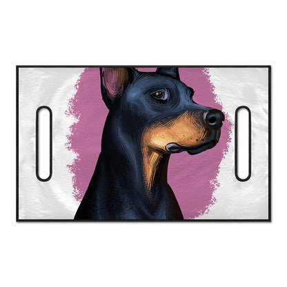 Dobermann Portrait Print Golf Cart Seat Cover