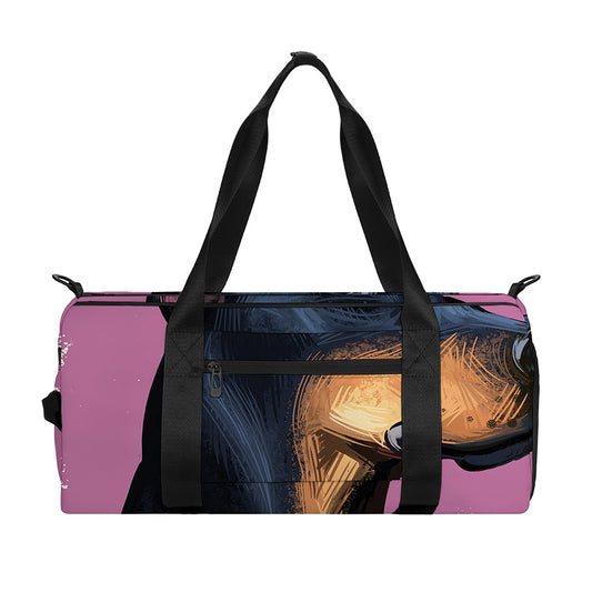 Dobermann Portrait Print Gym Bag