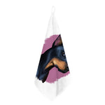 Dobermann Portrait Print Hand Towel