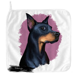 Dobermann Portrait Print Hand Towel