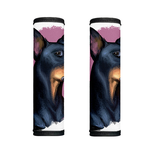 Dobermann Portrait Print Handle Covers