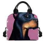 Dobermann Portrait Print Insulated Lunch Bag