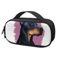 Dobermann Portrait Print Portable Cooler Travel Case