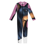 Dobermann Portrait Print Jumpsuit