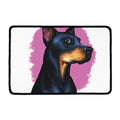 Dobermann Portrait Print Kitchen Mat