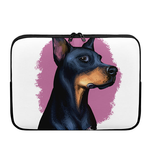 Dobermann Portrait Print Laptop Sleeve