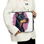 Dobermann Portrait Print Laptop Sleeve