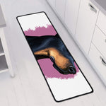 Dobermann Portrait Print Long Kitchen Mat