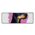 Dobermann Portrait Print Long Kitchen Mat