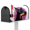 Dobermann Portrait Print Mailbox Cover