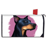 Dobermann Portrait Print Mailbox Cover