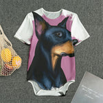 Dobermann Portrait Print Men's Bodysuit