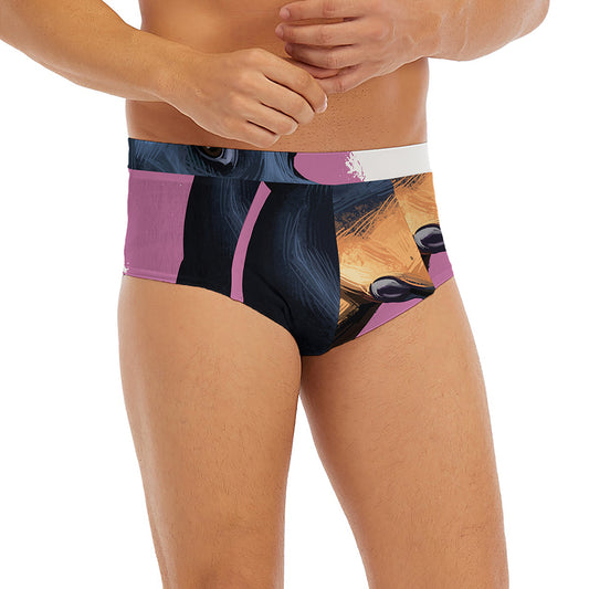 Dobermann Portrait Print Men's Briefs