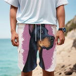 Dobermann Portrait Print Men's Cargo Shorts